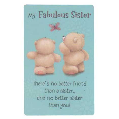 Sister Forever Friends Wallet Card
